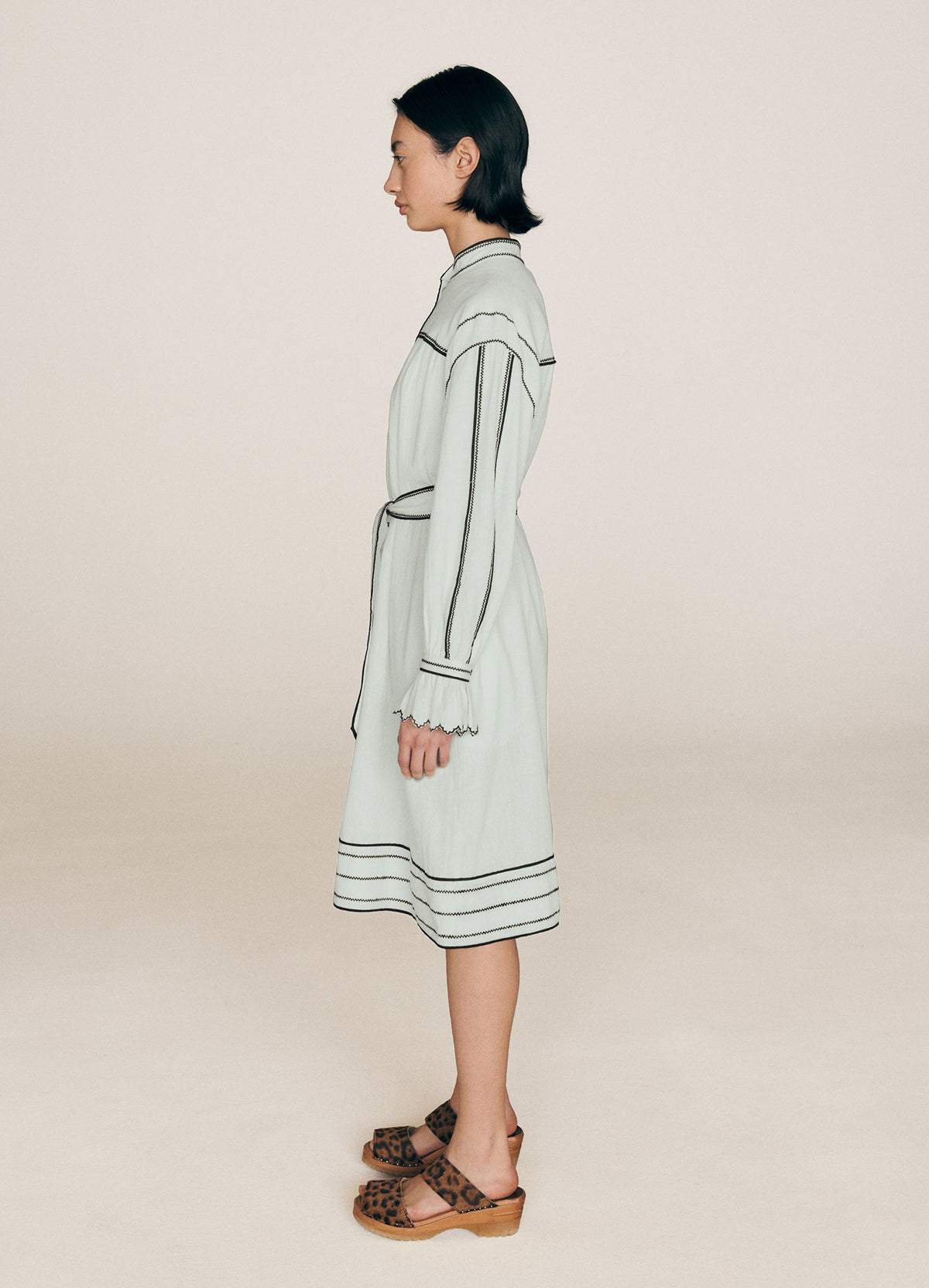 Abery Belted Dress — LIGHT BLUE