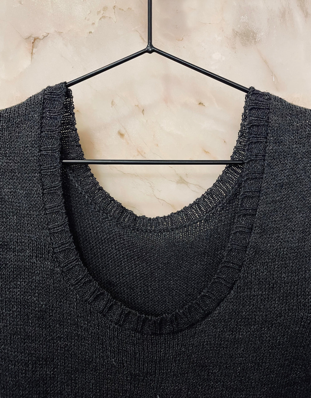 Puff Wide Round Collar LS Dress — ANTHRACITE