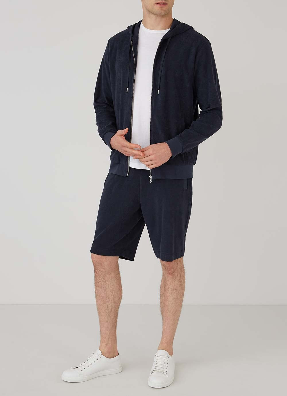 Towelling Shorts — NAVY