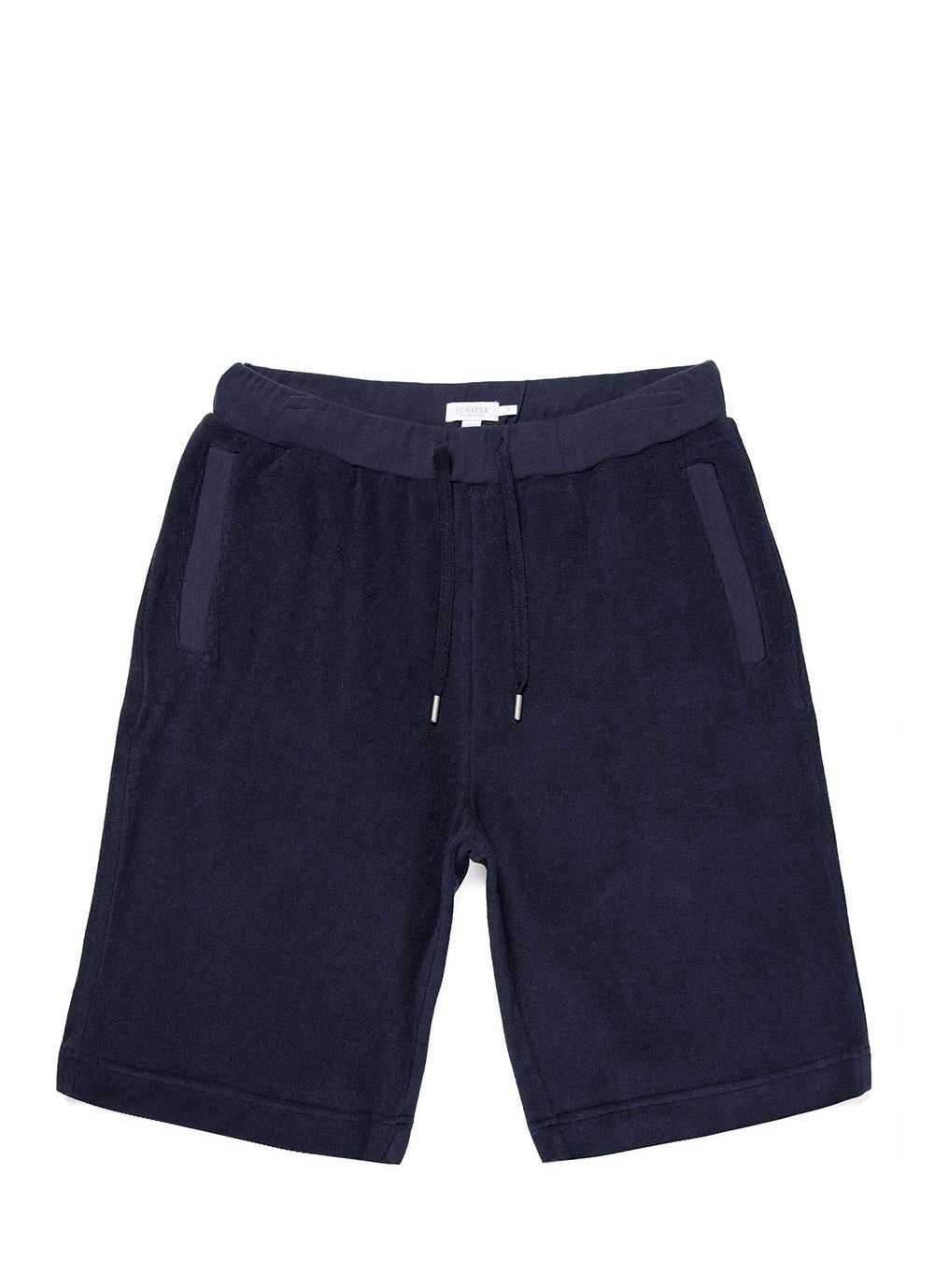 Towelling Shorts — NAVY