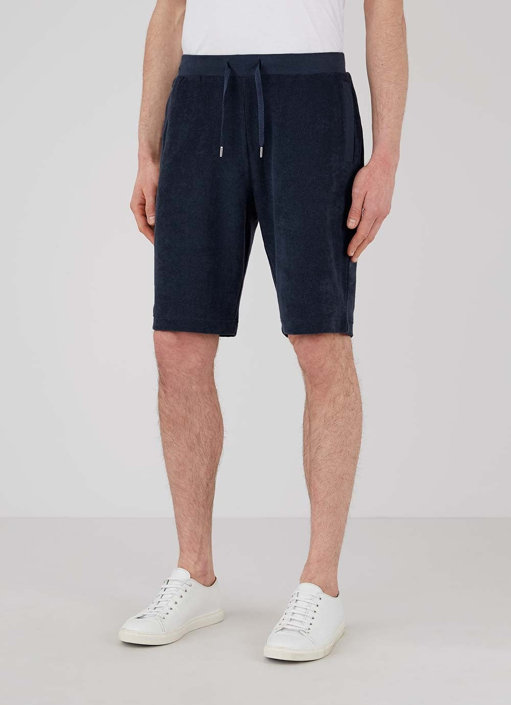 Towelling Shorts — NAVY